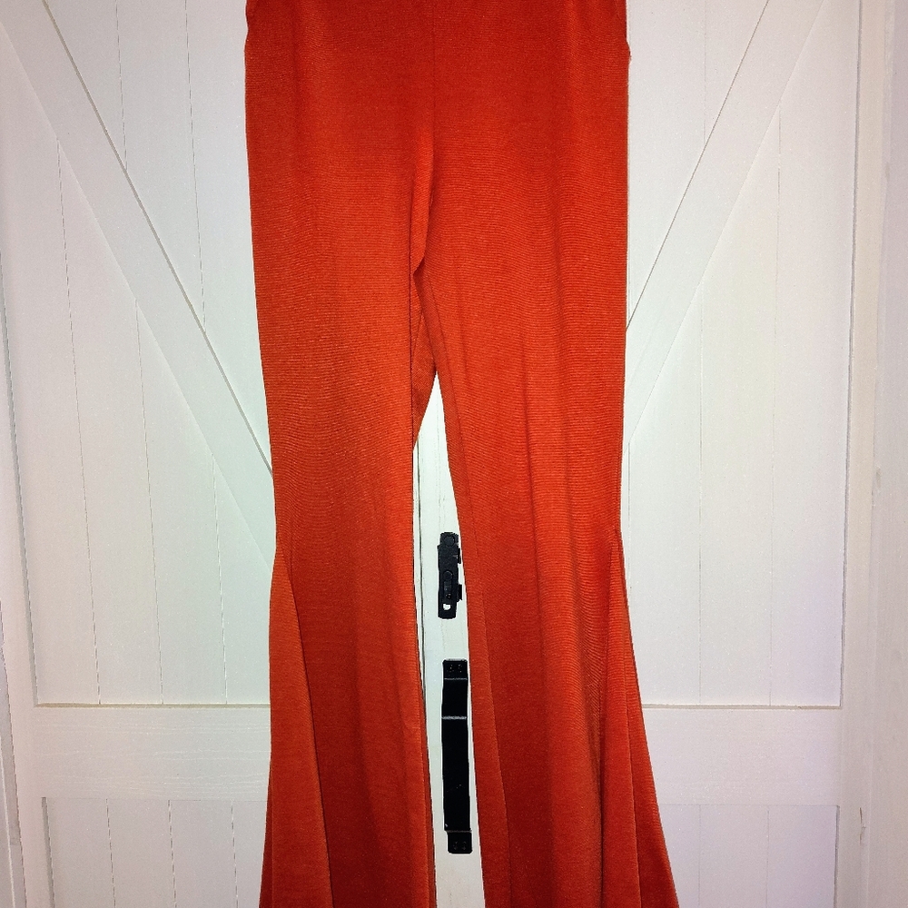 Jade By Jane Burnt Orange flare Pants - Picture 2 of 5